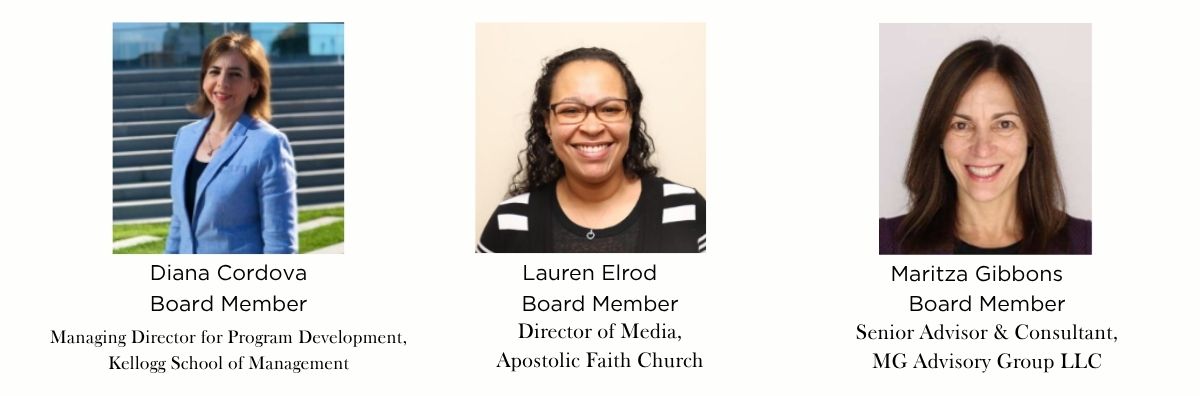 Diana Cordova, Lauren Elrod, Maritza Gibbons