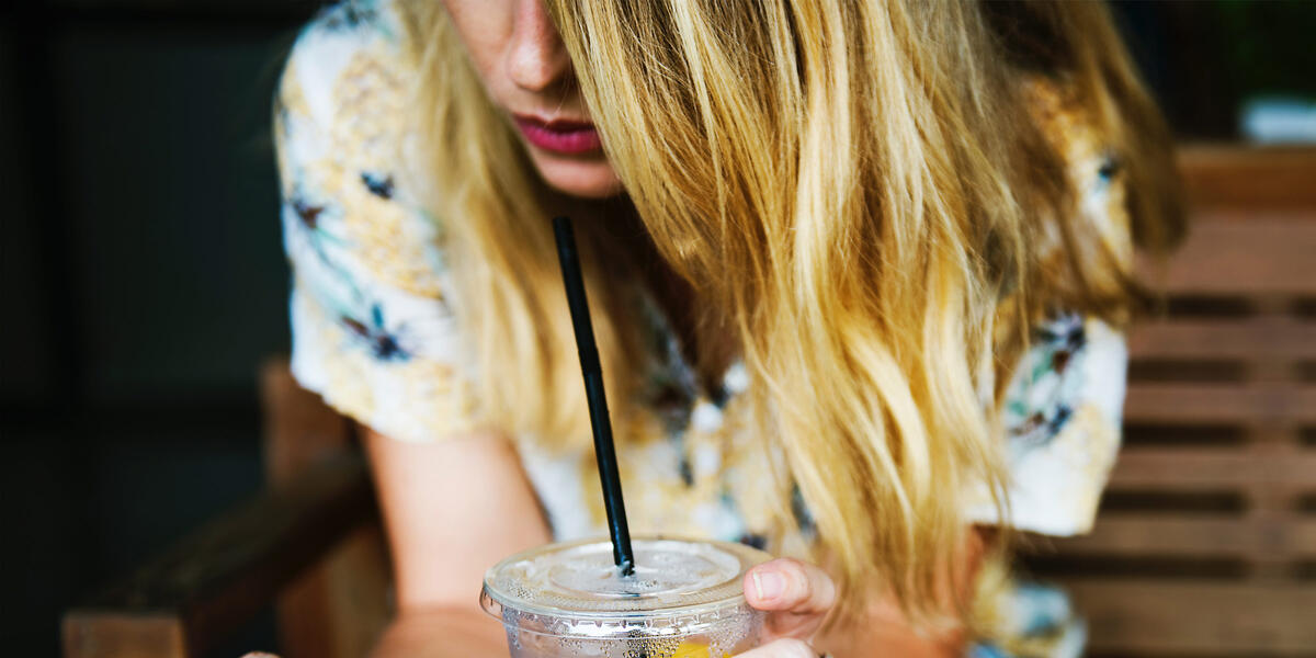 girl with coffee cup