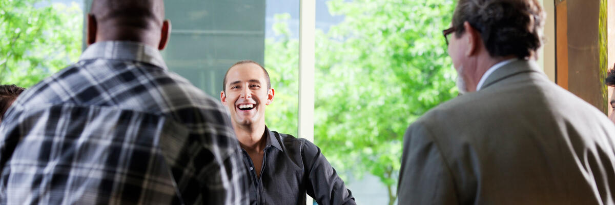 Mens therapy group seated in a circle